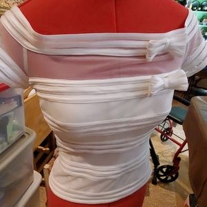 JS signature off shoulder shirt